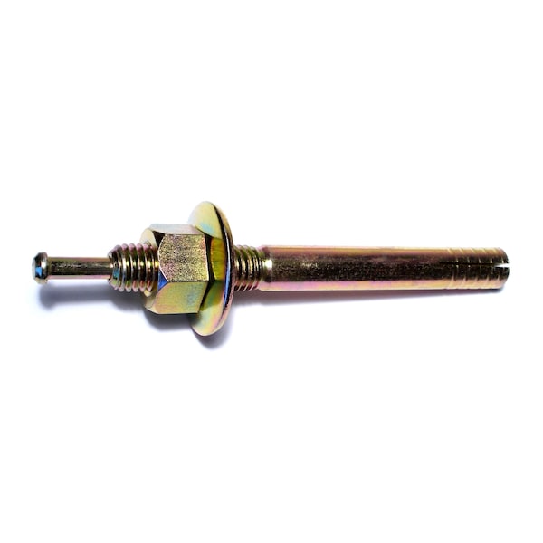 Midwest Fastener Nail Drive Anchor, 5/8" Dia., 6" L, Steel Yellow Zinc, 10 PK 05687 - main